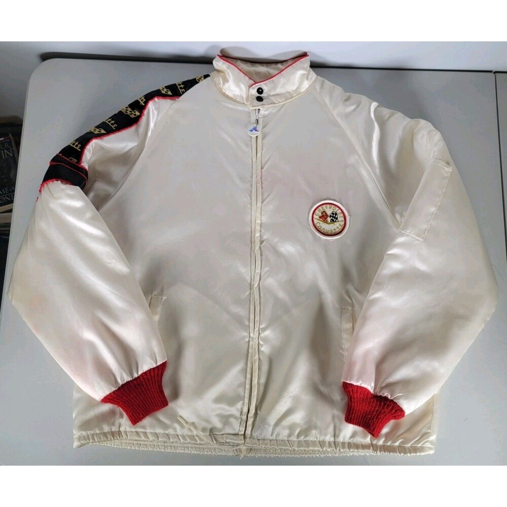 Vintage Men’s 1980’s Horizons Sportswear Chevrolet Corvette Racing Jacket Sz XL